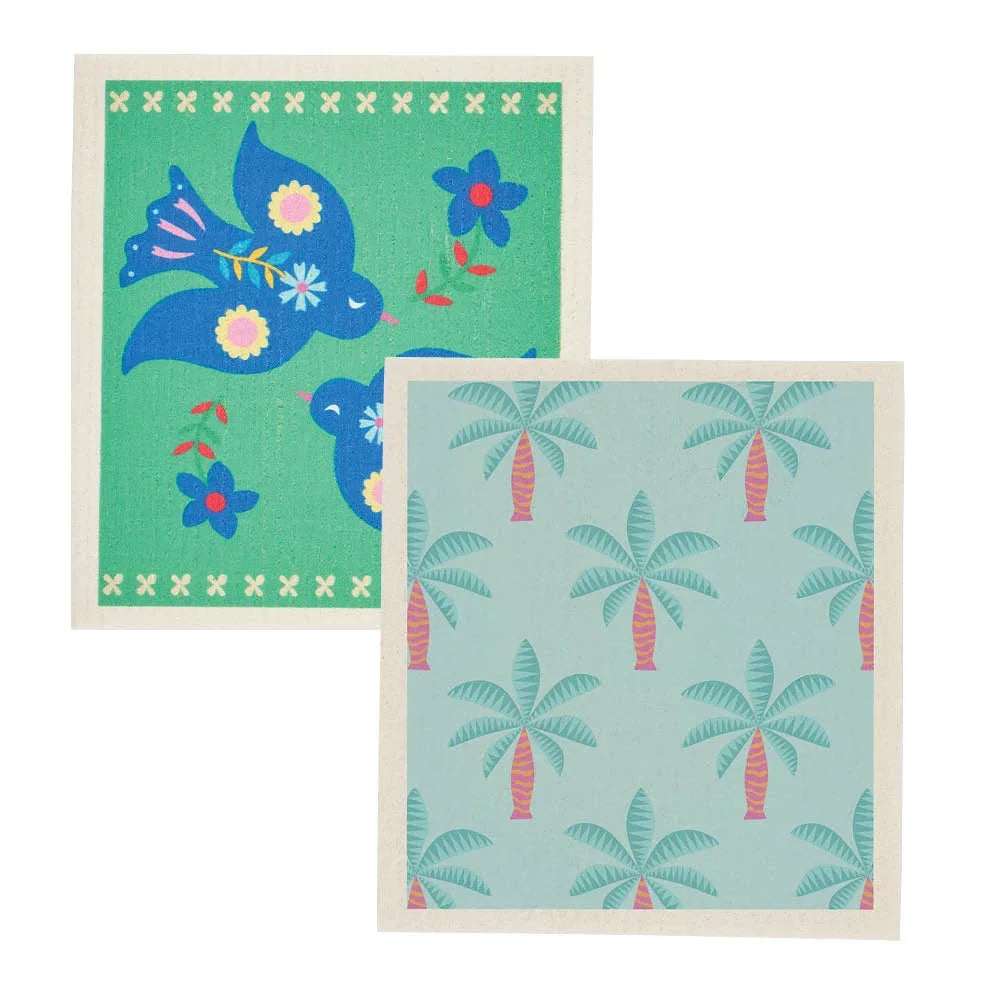 Dish Cloth Swedish Style 2 Pack - Various