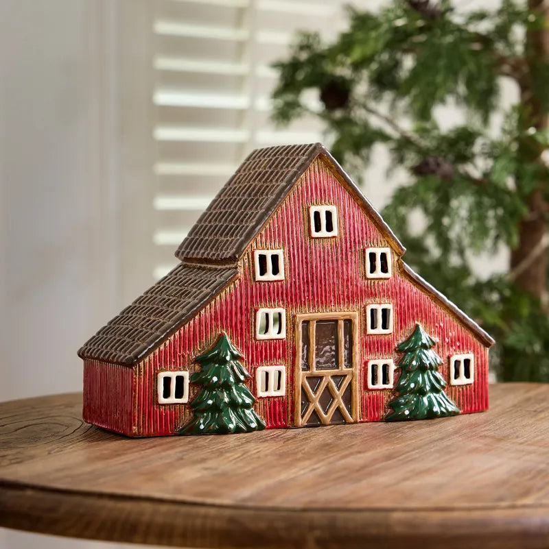 Christmas Tealight Swedish Barn