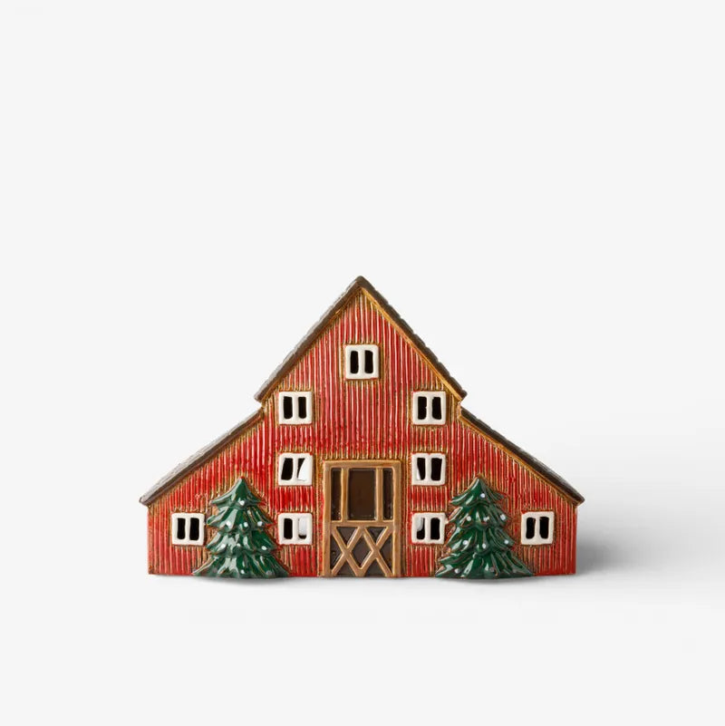 Christmas Tealight Swedish Barn