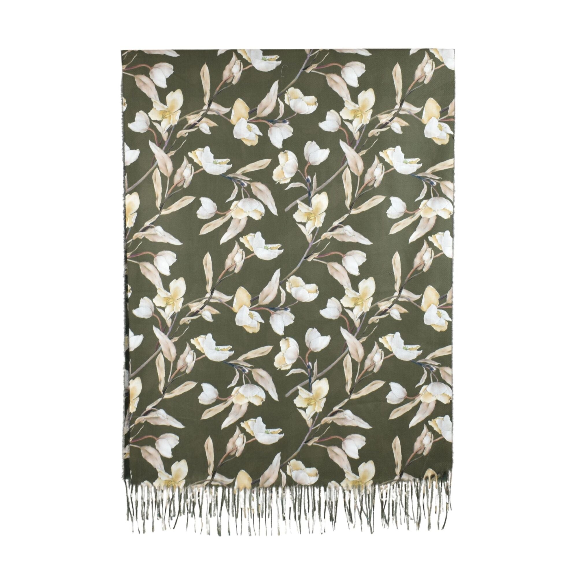 Scarf - Magnolia Garden Olive Green