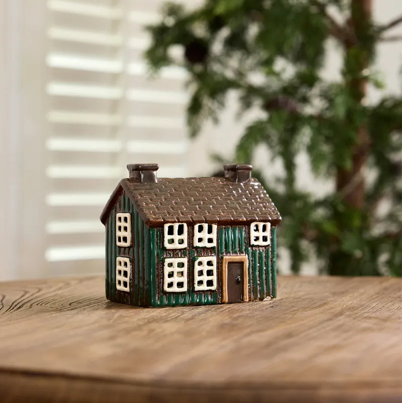 Tealight Swedish Forest Green Cottage