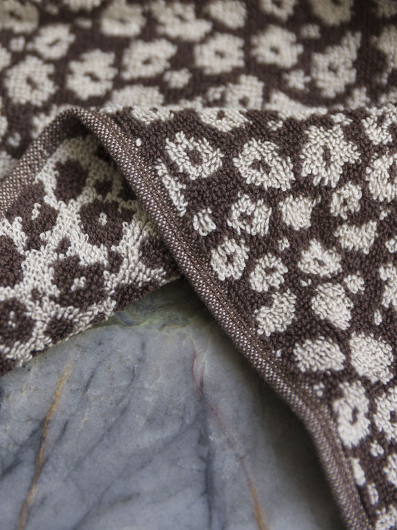 100% Cotton Towels - Brown Forget-Me-Not