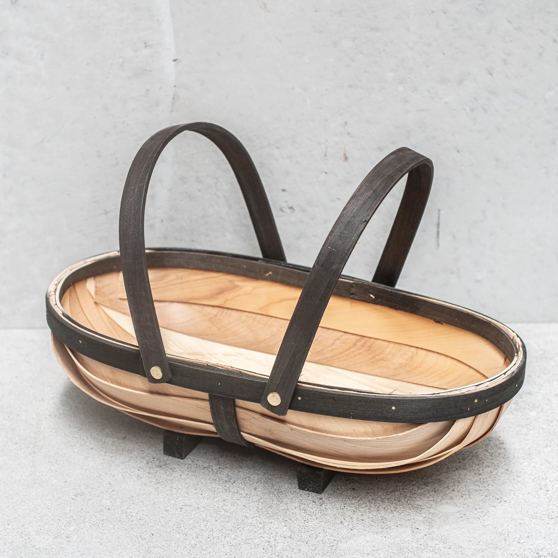 Traditional Wooden Trug with Handles