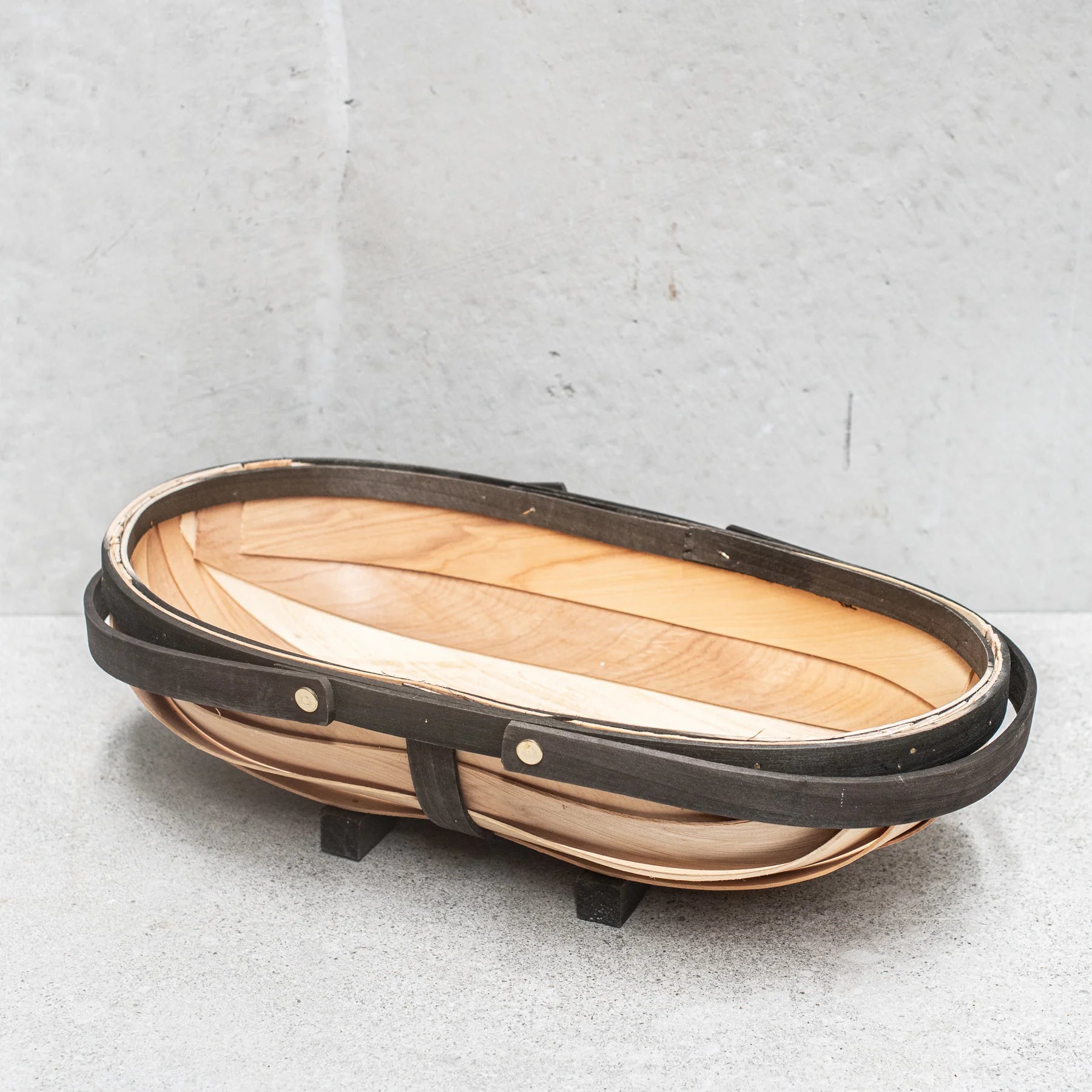 Traditional Wooden Trug with Handles