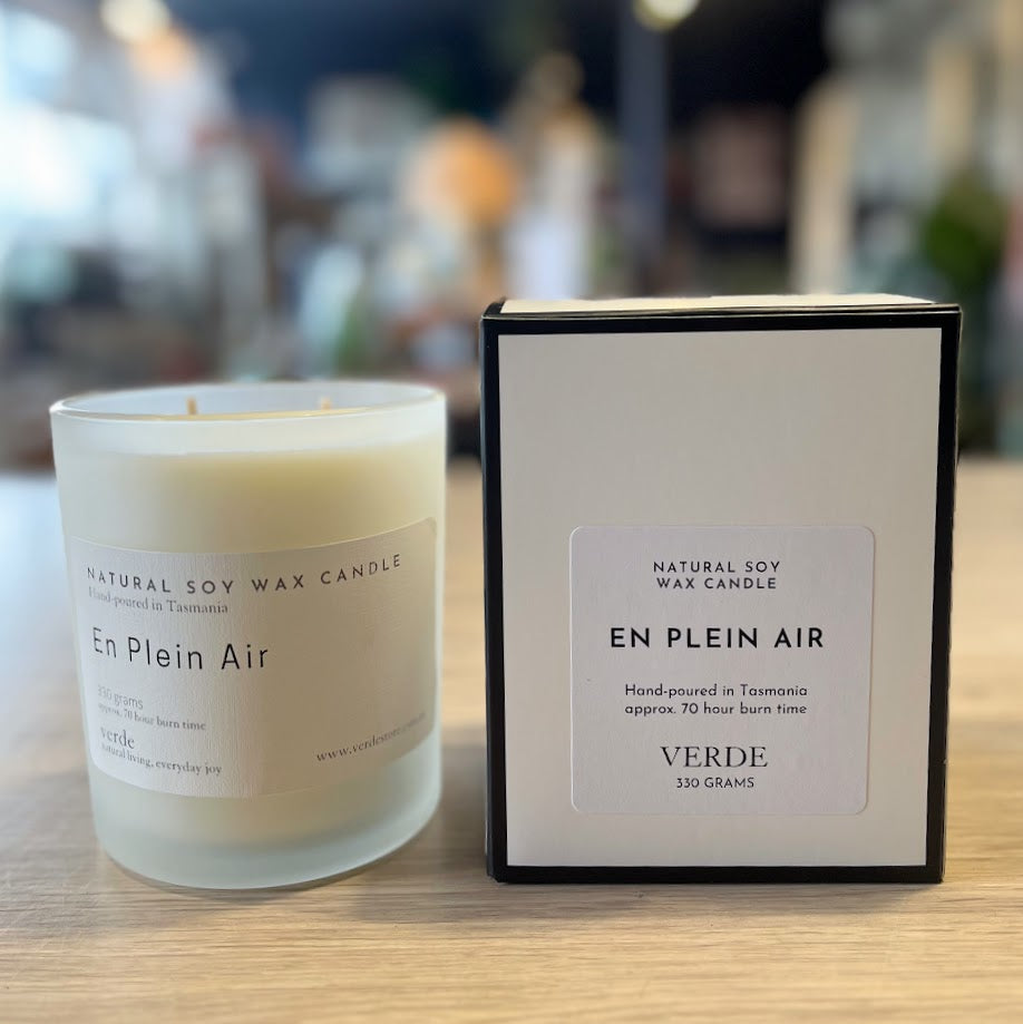 Verde Soy Wax Candle - White Frosted Jar - Limited Edition