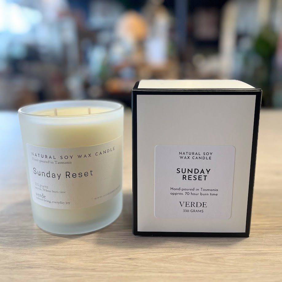 Verde Soy Wax Candle - White Frosted Jar - Limited Edition