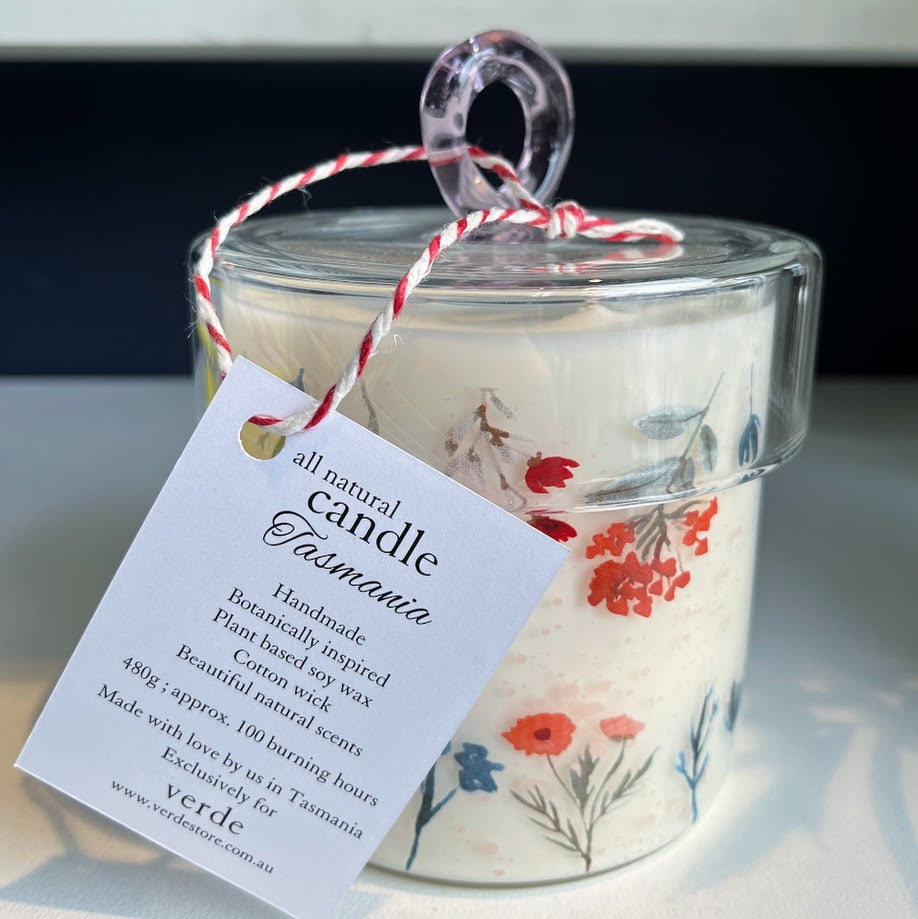 Verde Scented Candle Floral Jar - Limited Edition