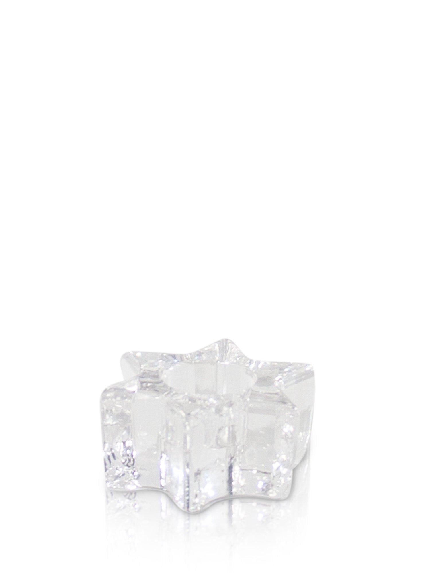 Star Candle Holder - Clear Glass