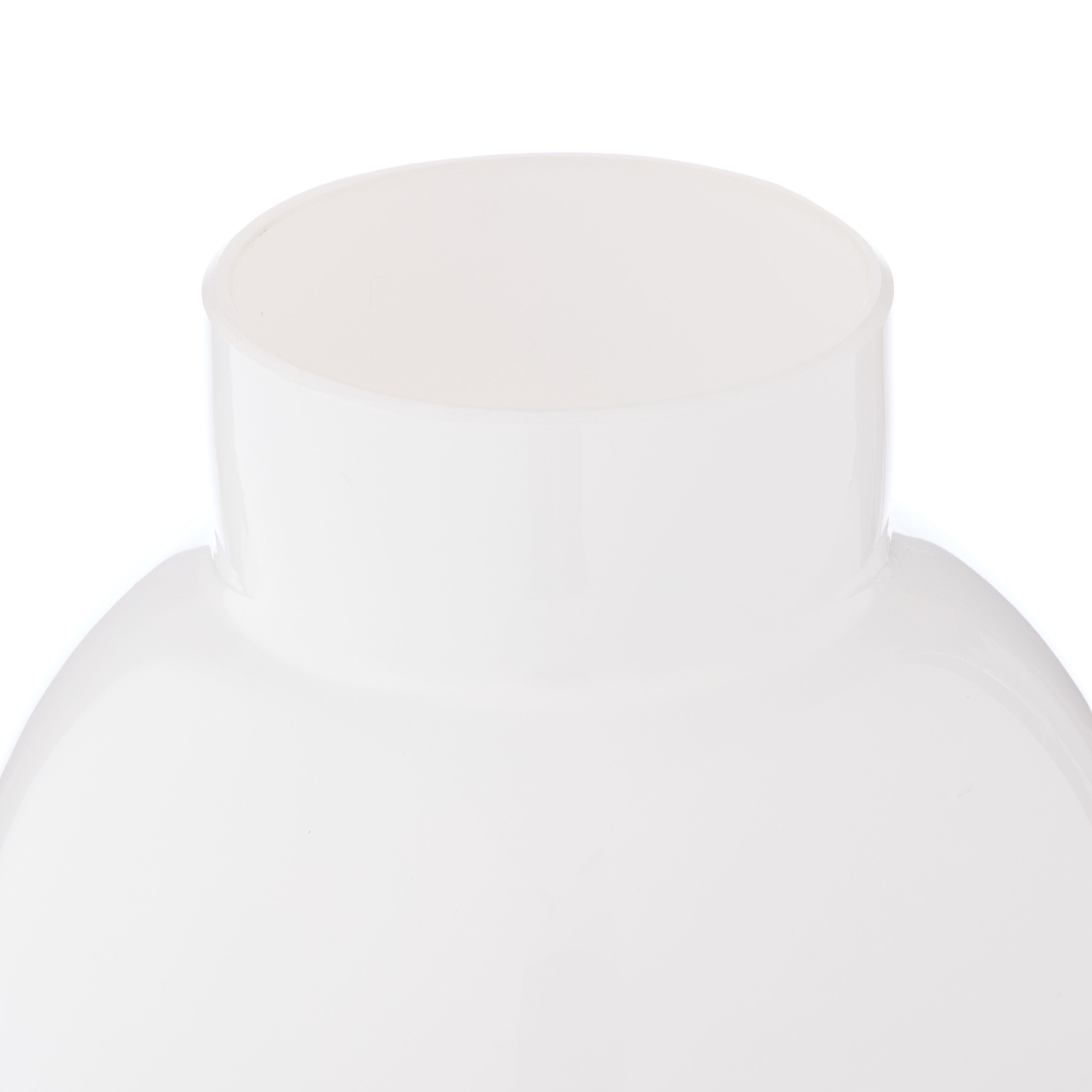 White Glass Vase - Small