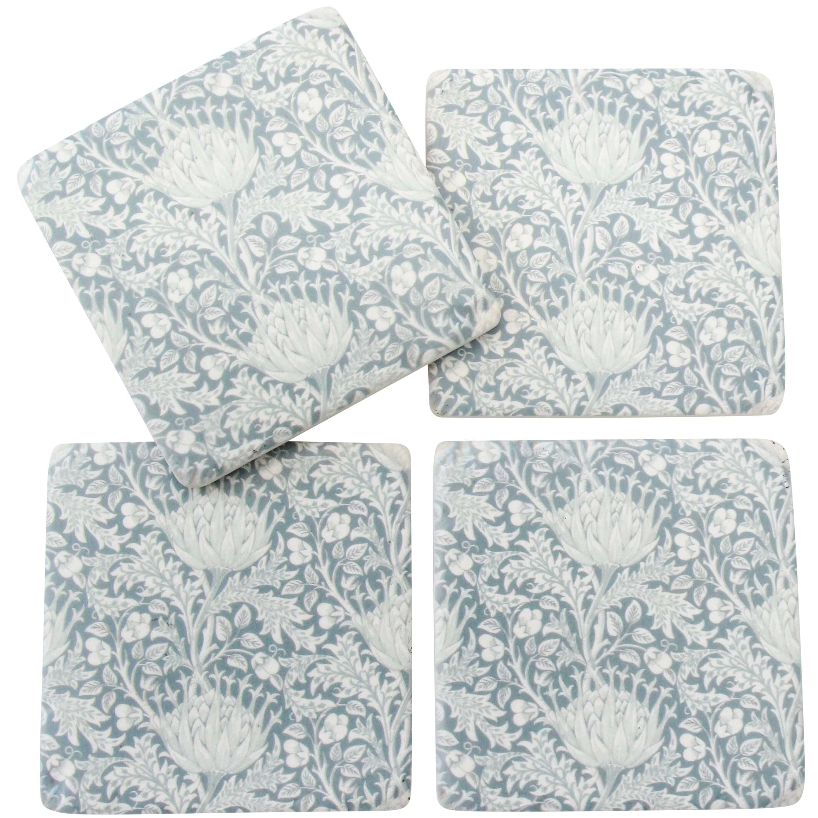 Coasters - William Morris Artichokes - set of 4