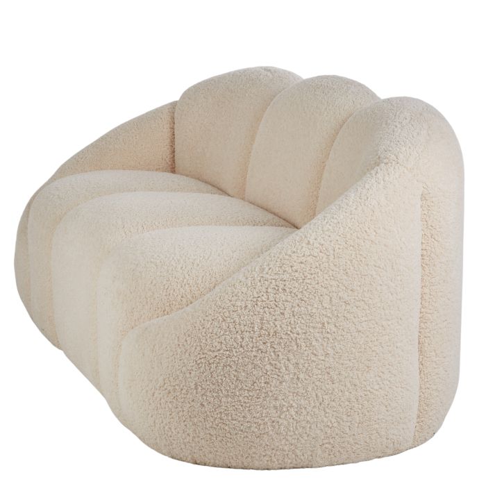 Cream Boucle Couch Sofa - one left