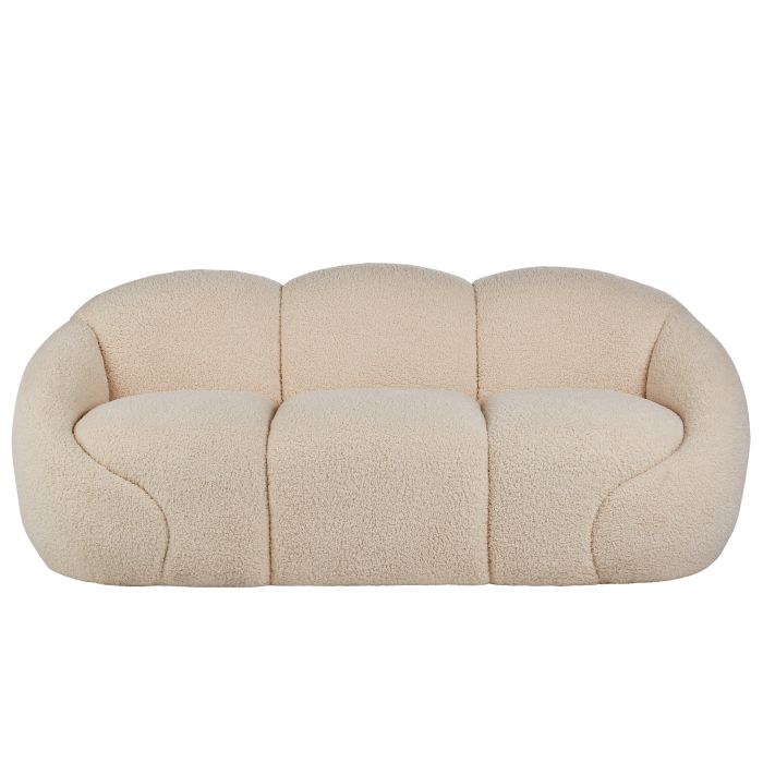 Cream Boucle Couch Sofa - one left