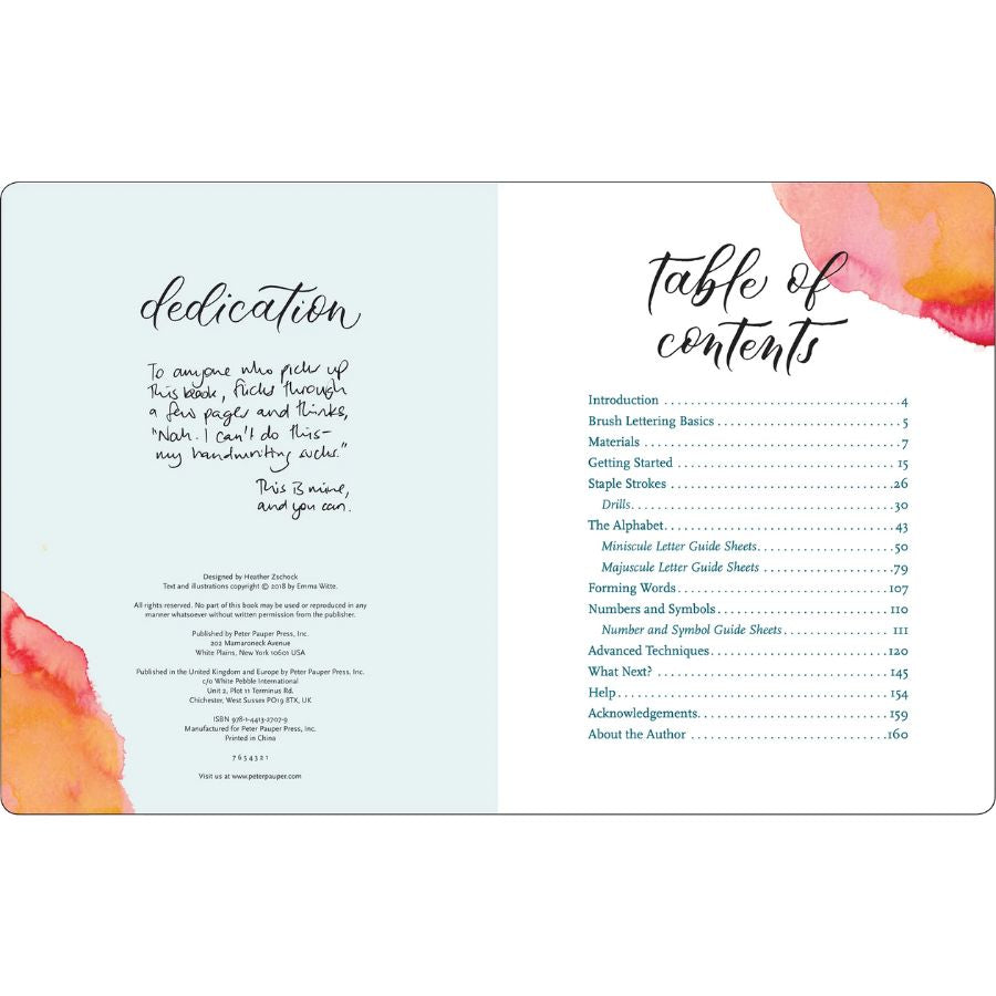 Book - Brush Lettering from A to Z - Emma Witte