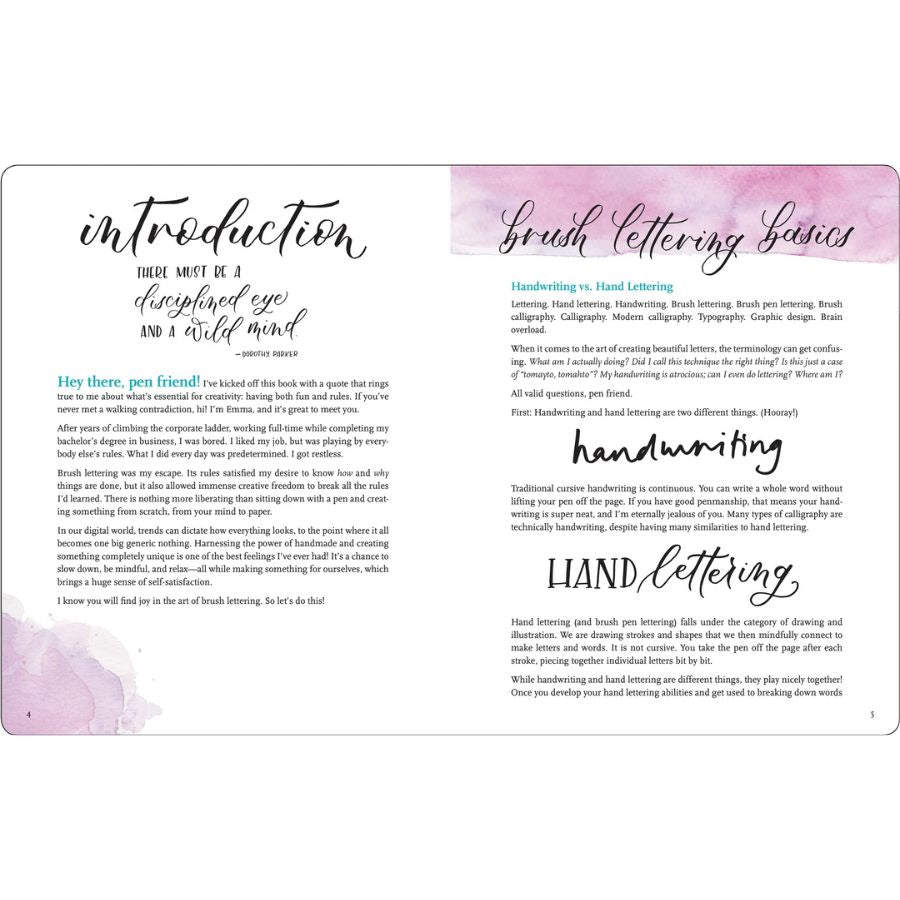 Book - Brush Lettering from A to Z - Emma Witte