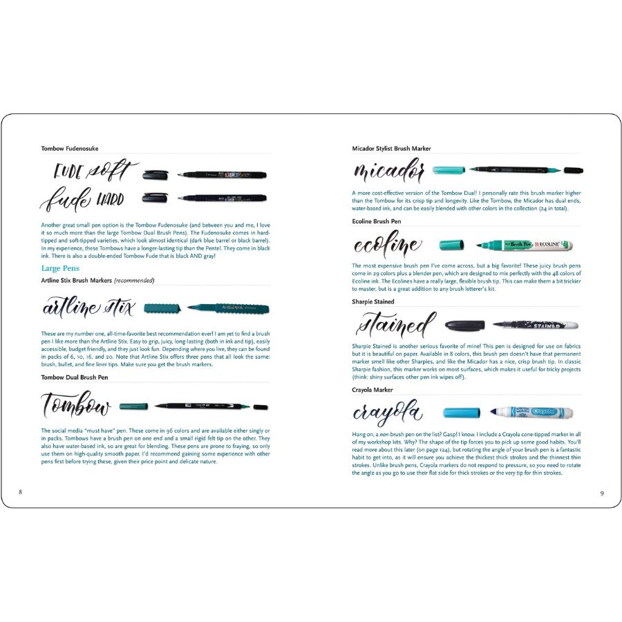 Book - Brush Lettering from A to Z - Emma Witte