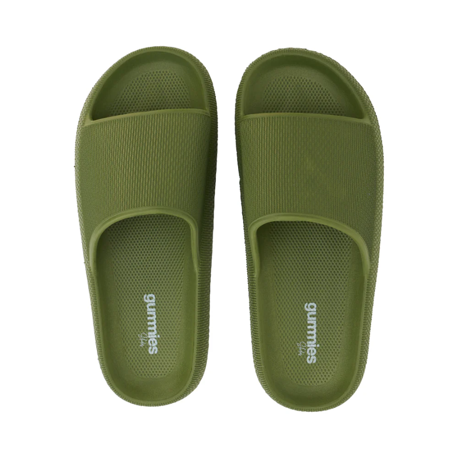 Gummies Garden Slides - Olive Green