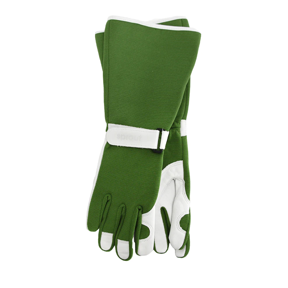 Long Sleeve Garden Gloves - Goat Skin/Lycra - standard fit
