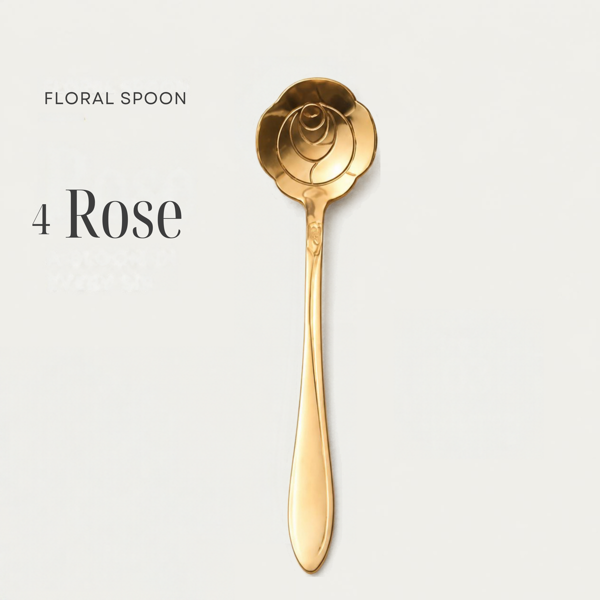 Flower Spoons - Stainless Steel - Silver, Gold & Rose Gold - PREORDER NOW, ARRIVING IN 7-10 DAYS!