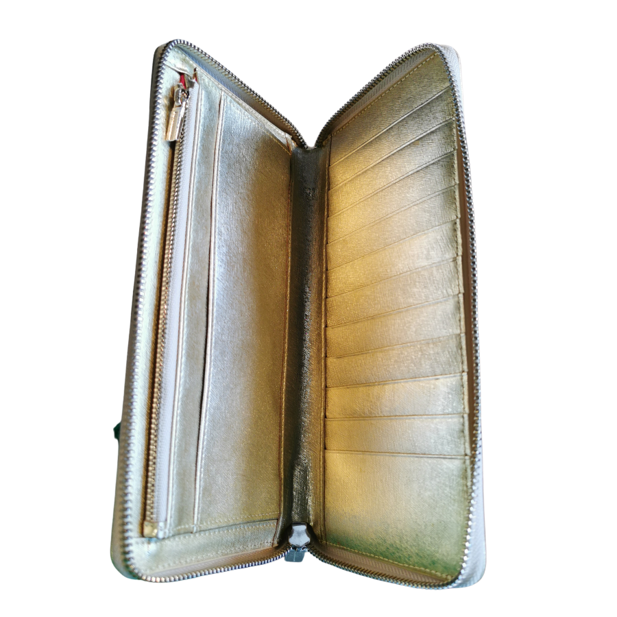 Large Wallet - Leather - Gold