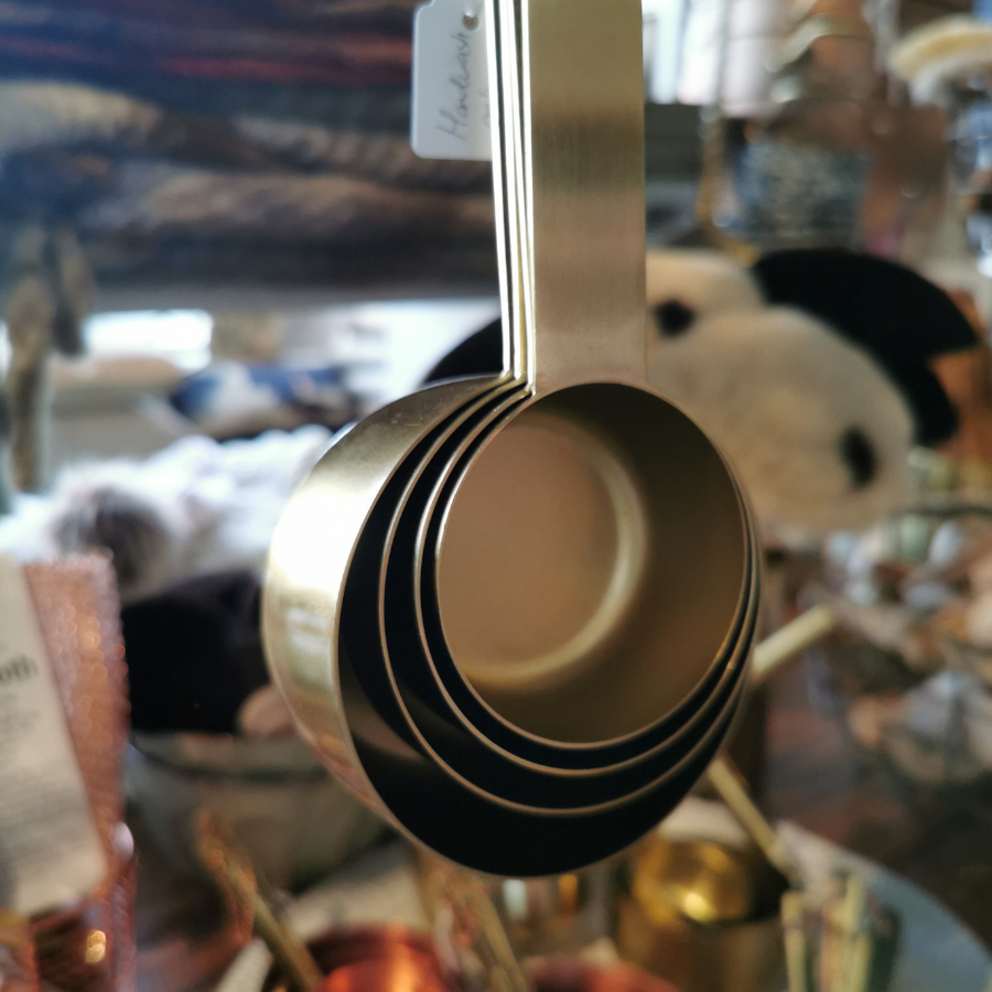 Measuring Cups - Gold Stainless Steel - Set of 4