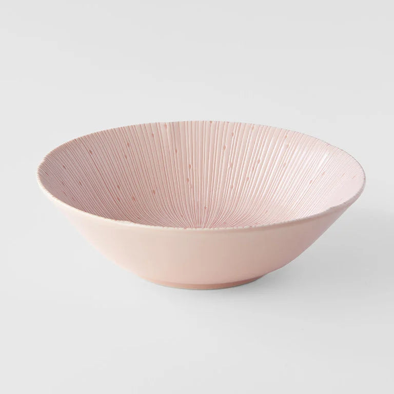 Japanese Bowl - Pastel Pink Glaze - 21cm