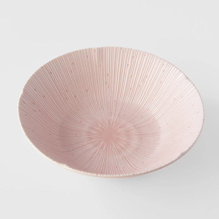 Japanese Bowl - Pastel Pink Glaze - 21cm
