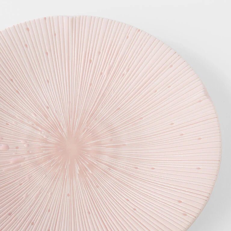 Japanese Side Plate - Pastel Pink Glaze - 22cm