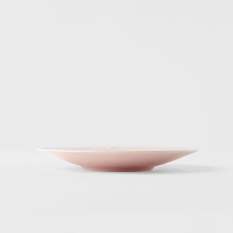 Japanese Side Plate - Pastel Pink Glaze - 22cm