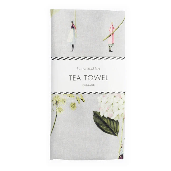 Tea Towel - Green Flowers in Bloom - Laura Stoddart