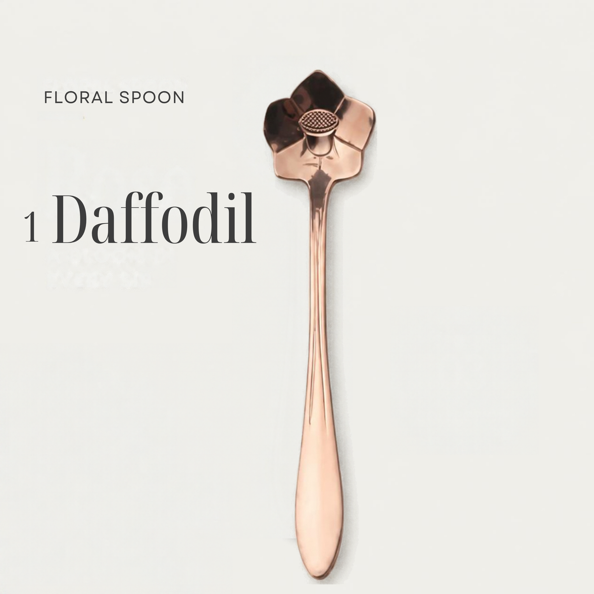 Flower Spoons - Stainless Steel - Silver, Gold & Rose Gold - PREORDER NOW, ARRIVING IN 7-10 DAYS!