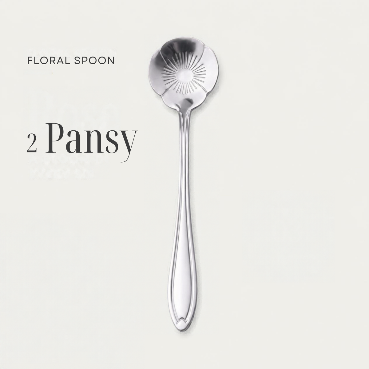 Flower Spoons - Stainless Steel - Silver, Gold & Rose Gold - PREORDER NOW, ARRIVING IN 7-10 DAYS!