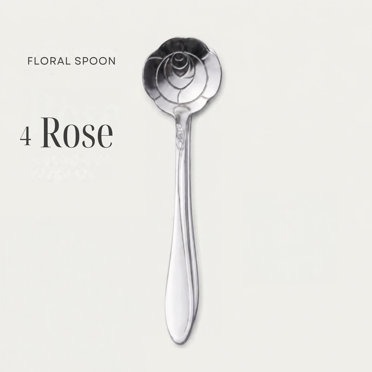 Flower Spoons - Stainless Steel - Silver, Gold & Rose Gold - PREORDER NOW, ARRIVING IN 7-10 DAYS!
