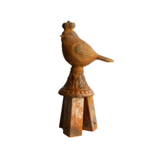 Stake Topper - Royal Birds Cast Iron Rust
