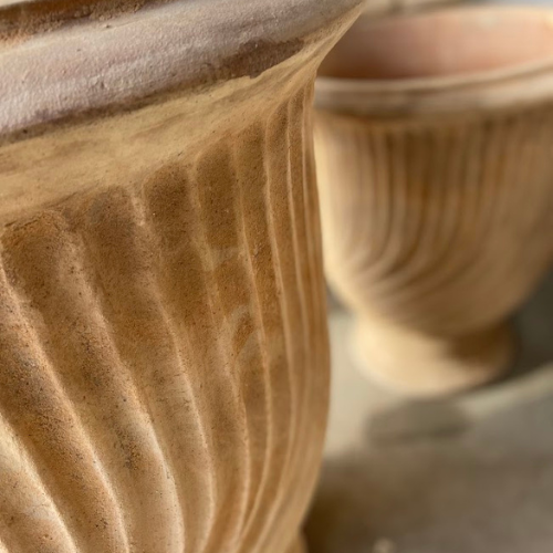 Antique Terracotta French Swirl Pot - Available in 2 sizes