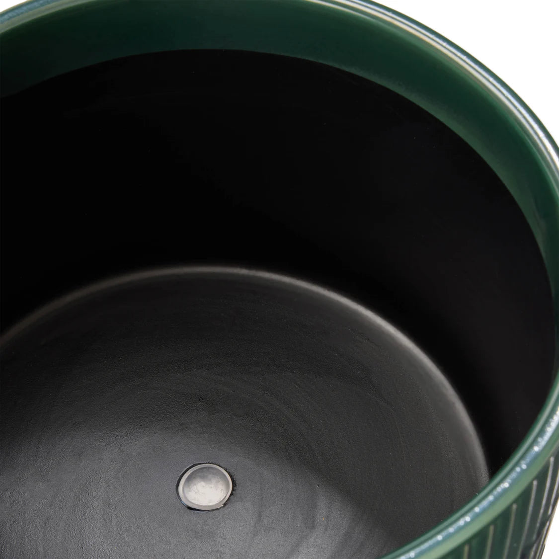Pot with Ribbed Pattern Teal - Small & Medium