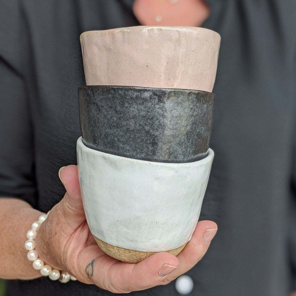 Lopsided Japanese Ceramic Tea Mug