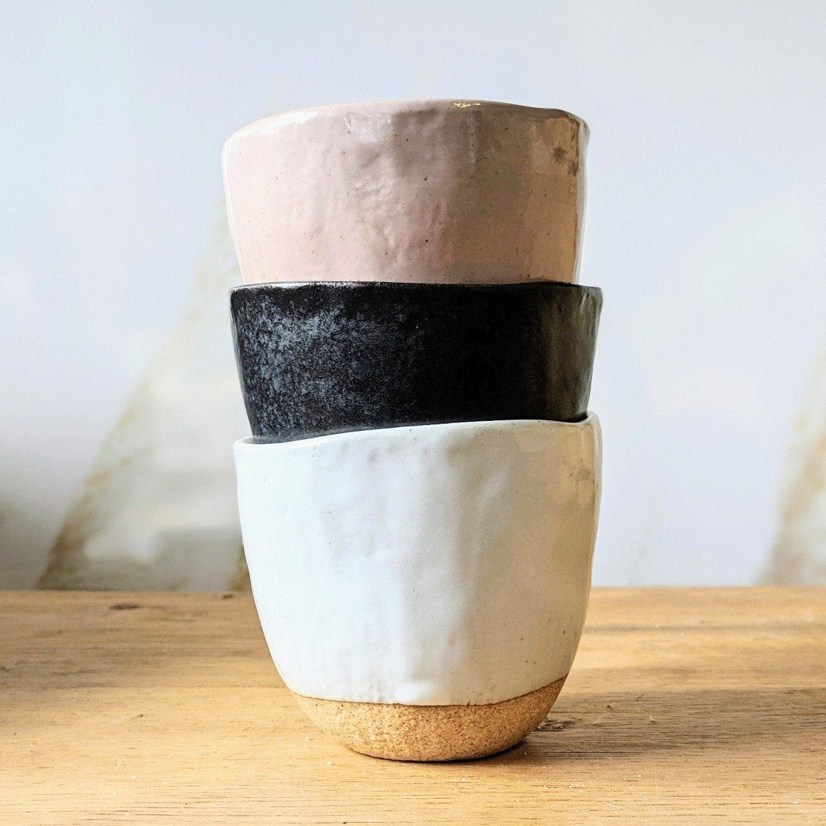 Lopsided Japanese Ceramic Tea Mug