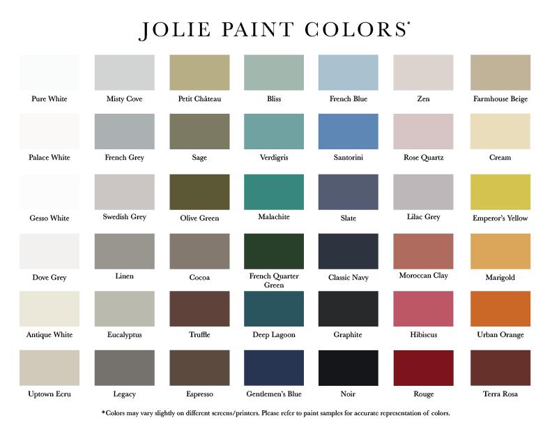 Jolie Paint Colour Swatch
