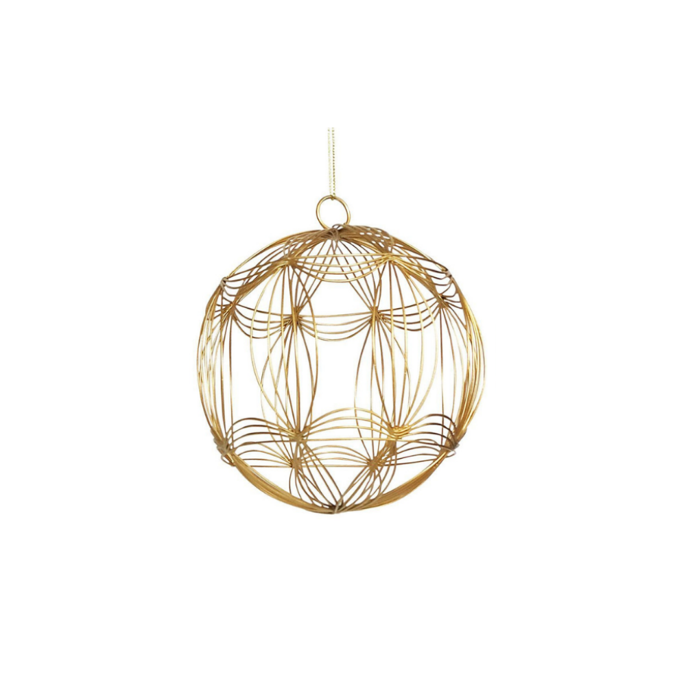 Wire Bauble - Gold
