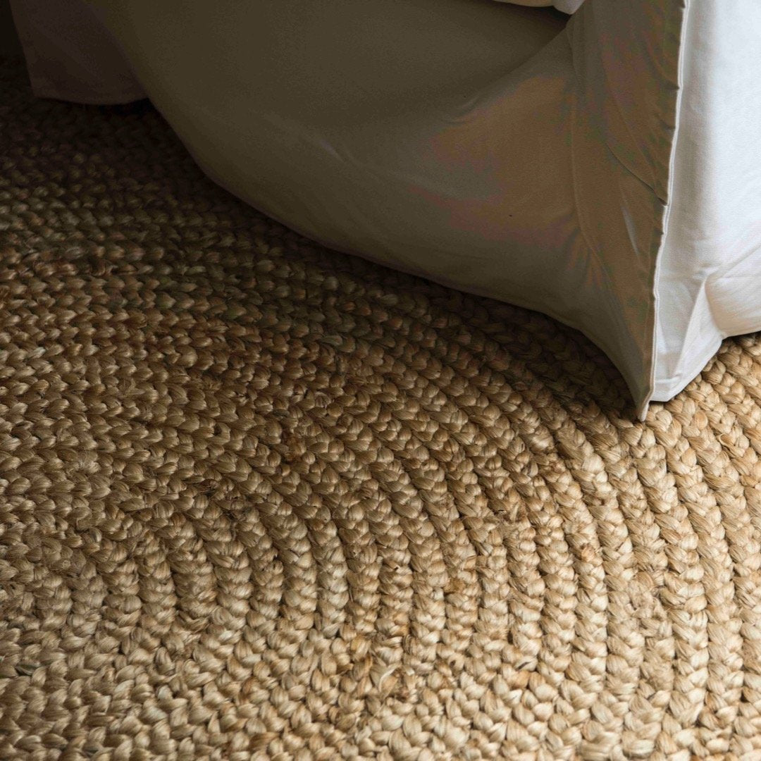 Natural Round Jute Rug