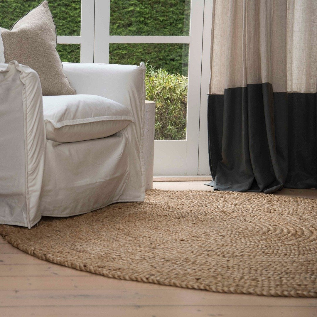 Natural Round Jute Rug