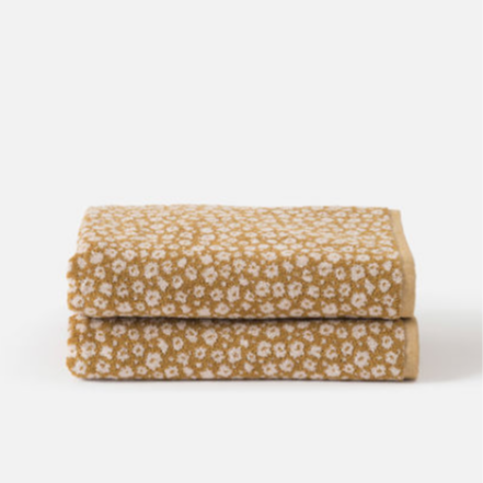 100% Cotton Towels - Citron Forget-Me-Not