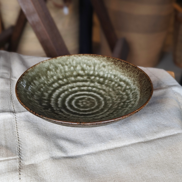 Japanese Ceramic in Deep Green - Deep Plate