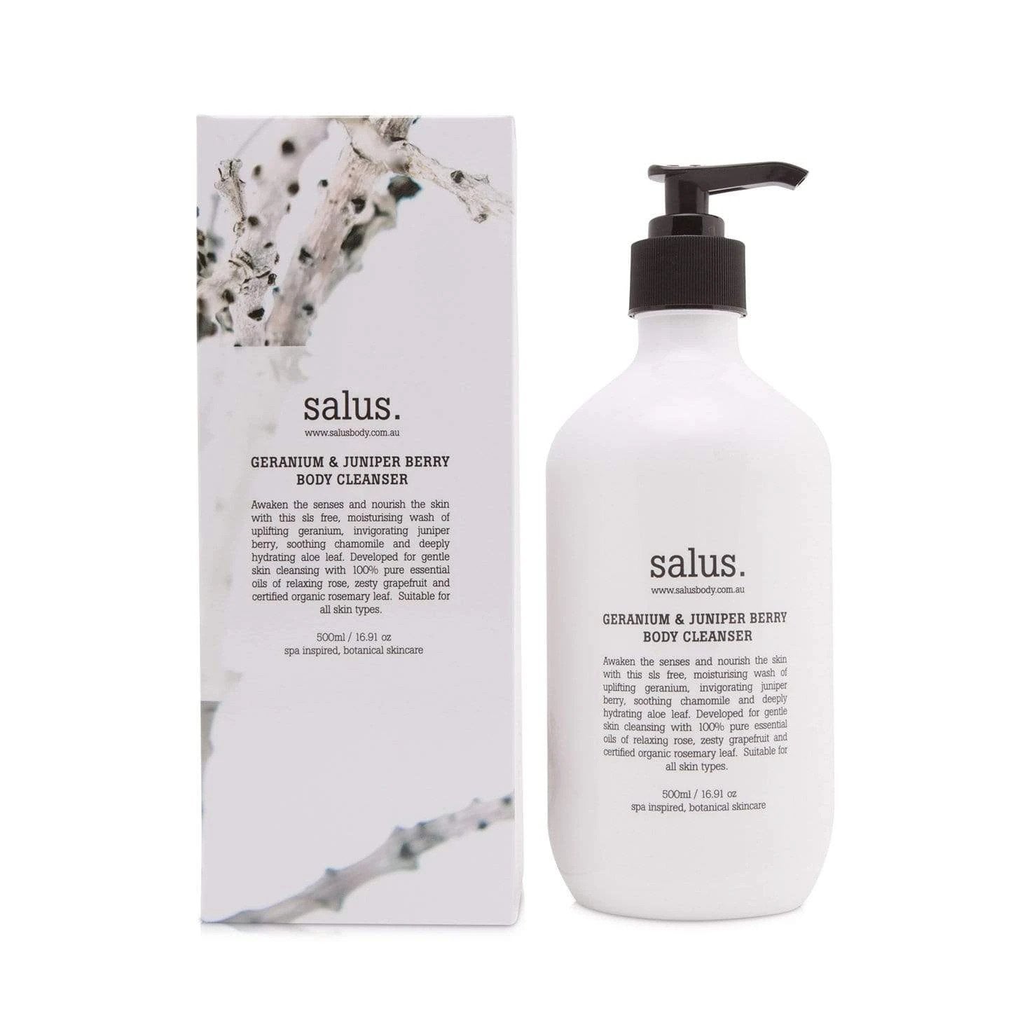 Body Wash - Geranium & Juniper Berry - Salus.
