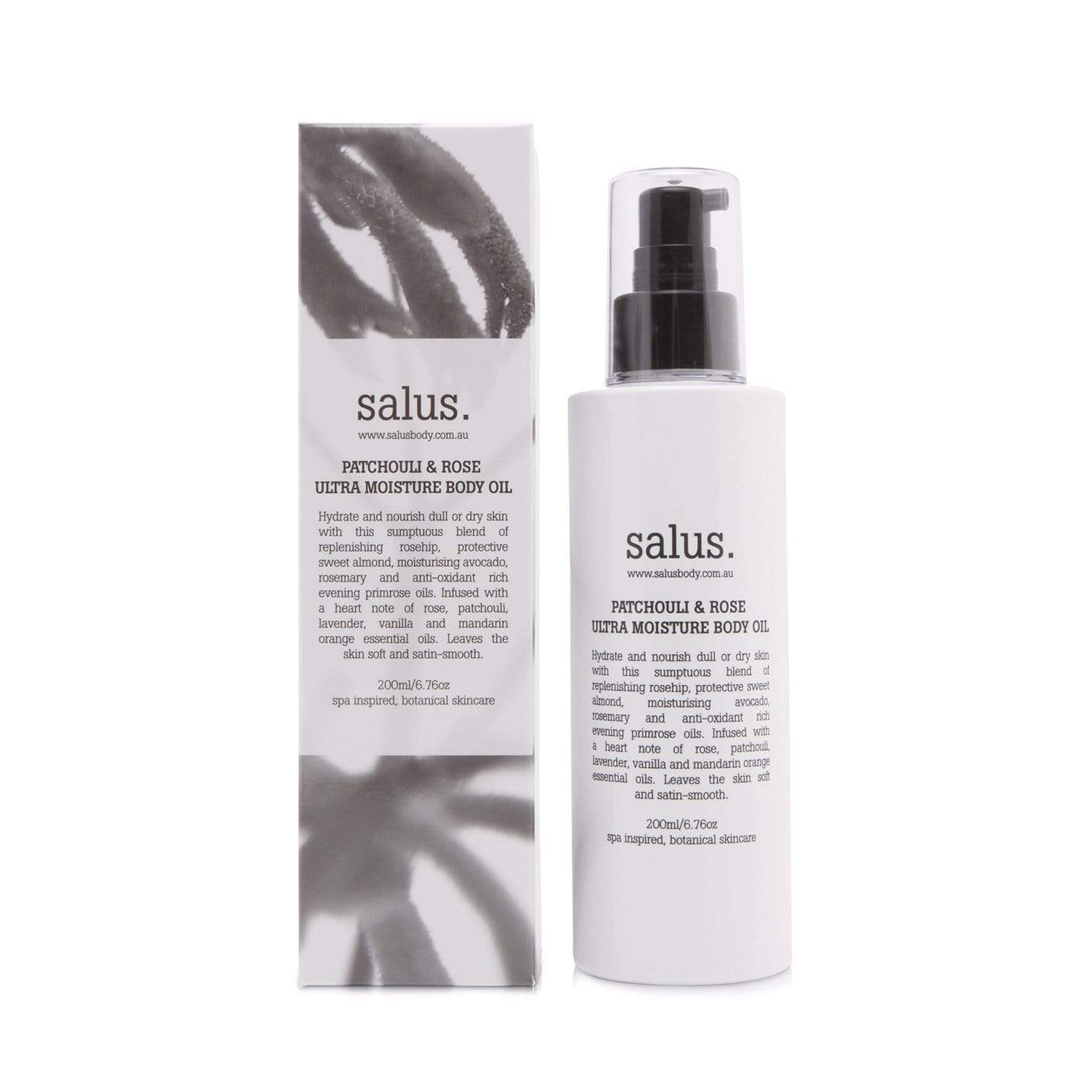 Ultra Moisture Body Oil - Patchouli & Rose - Salus.