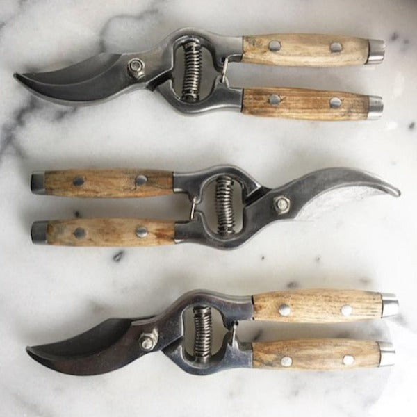 Ash Wood Handled Secateurs