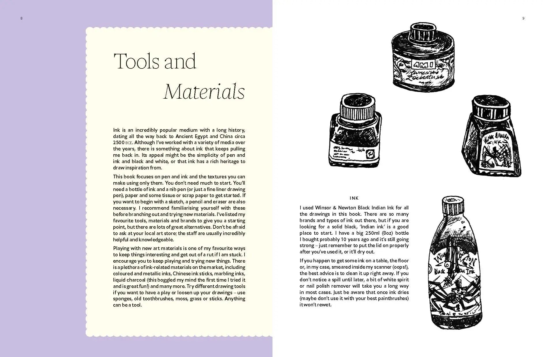 Book - 15 Minute Art: Pen & Ink by Anna Tromop
