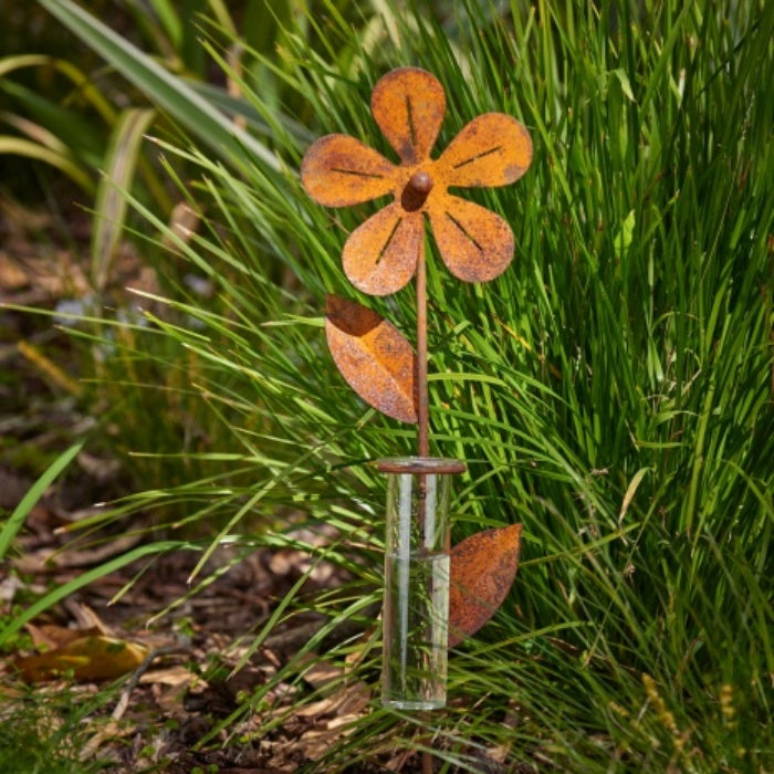 Rain Gauge - Flower Rust