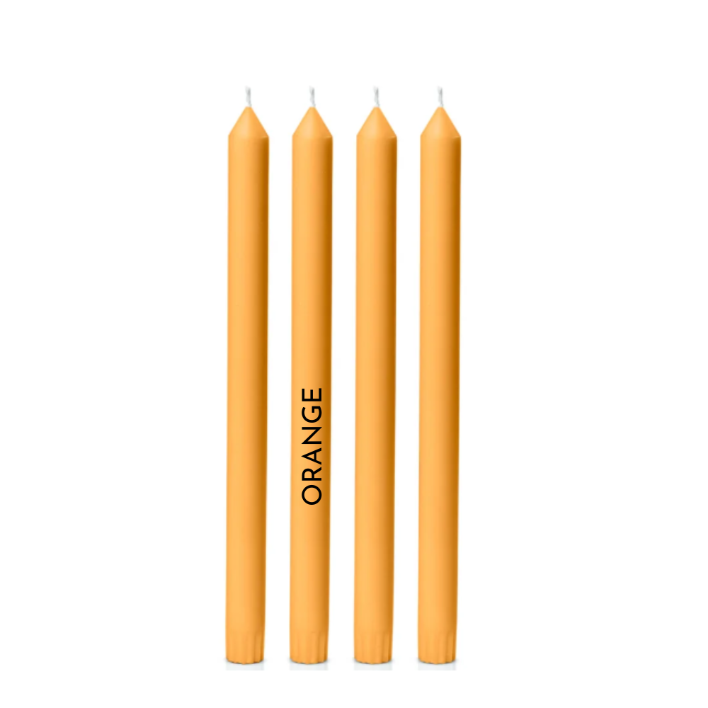 Dinner Candles - 30cm tall, natural colour, 38 colours to choose from