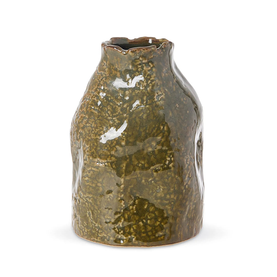 Stoneware Vase - Olive